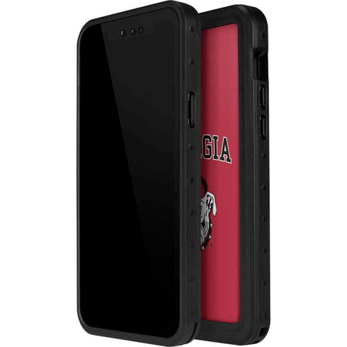 University of Georgia Bulldogs Logo iPhone 15 Waterproof Case